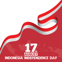 indonesia independence day hut ri 80 vector background template design