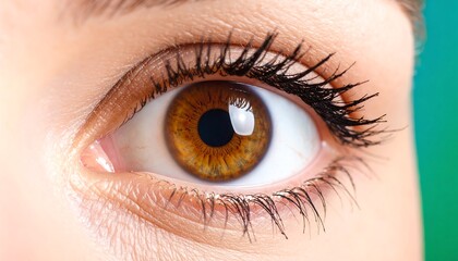 Obraz premium Close-up of an eye, wide open