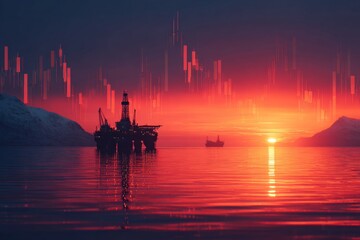 Nature and technology collide: stock market effects on the environment. Global trade routes. Anticipation grows as us stocks announcement influences oil trends. Digital transformation.