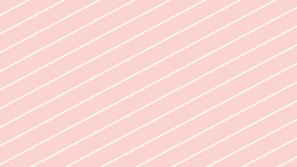 Diagonal stripes pattern background, pastel pink and white beige color ,simple minimal background