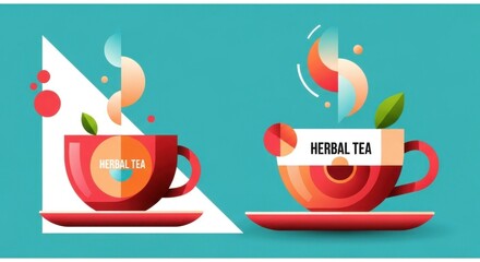 Healthy Herbal Tea Refreshment Beverage Concept