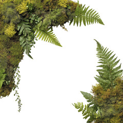 Jungle-Inspired Leaf Arrangement Frame