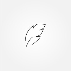 Obraz premium leaf icon symbol illustration vector eps10 logo template design