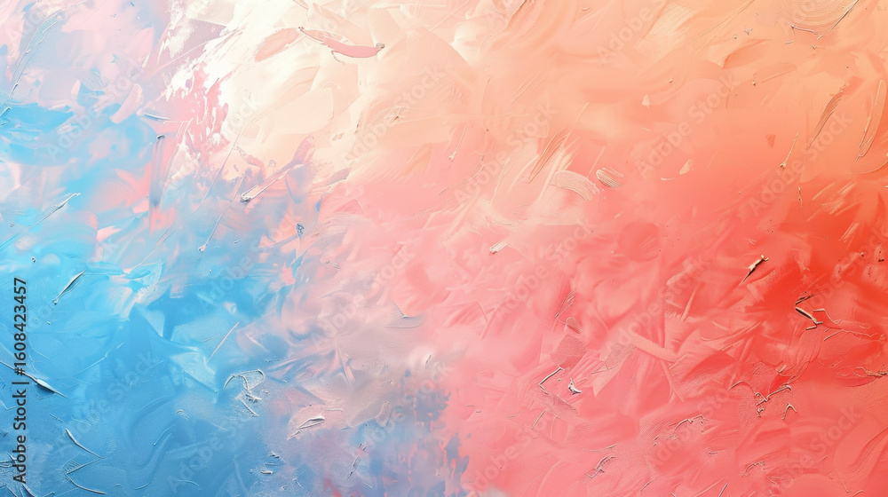 Poster light pastel gradient with subtle grain texture creates soothing visual experience, blending soft hu
