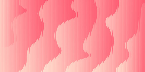 abstract wavy background with glass effect. pink gradient. multi layers.