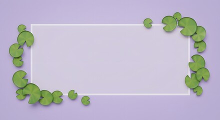 lily pad in nature and pond