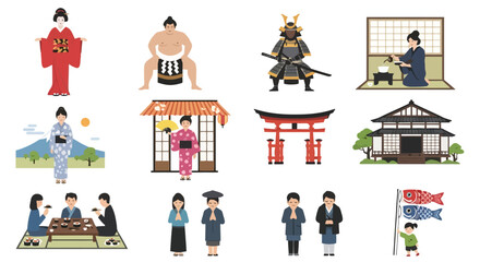 Japanese Culture Icons: Kimono, Sumo, Samurai, and Traditions