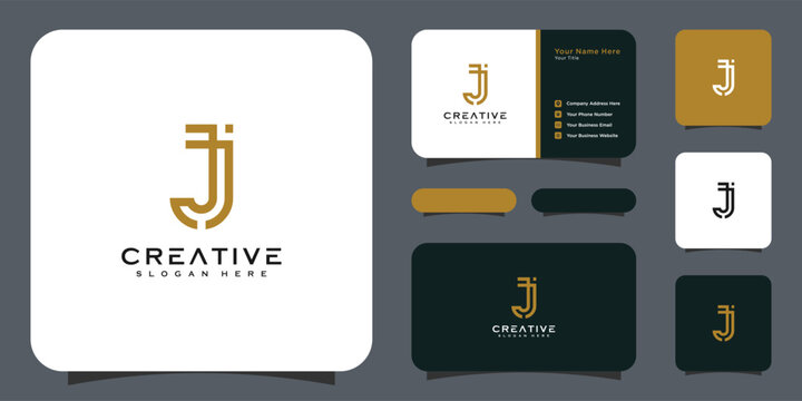 J letter logo monogram logo vector designs