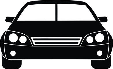 Car Silhouette Vector Art Illustration