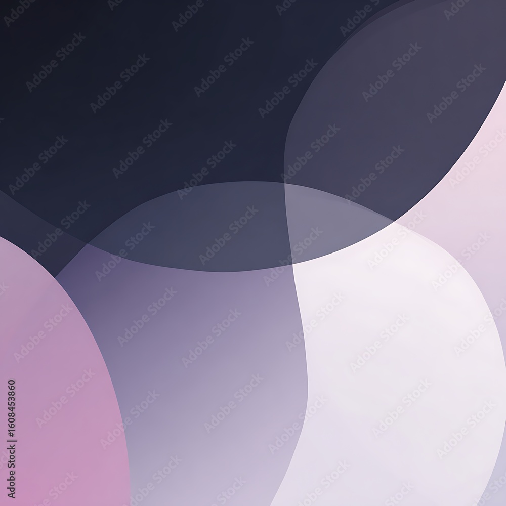 Poster abstract background with overlapping translucent circles