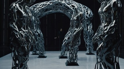 Organic Archway of Abstract Forms

