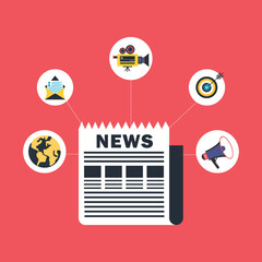 Modern press release concept