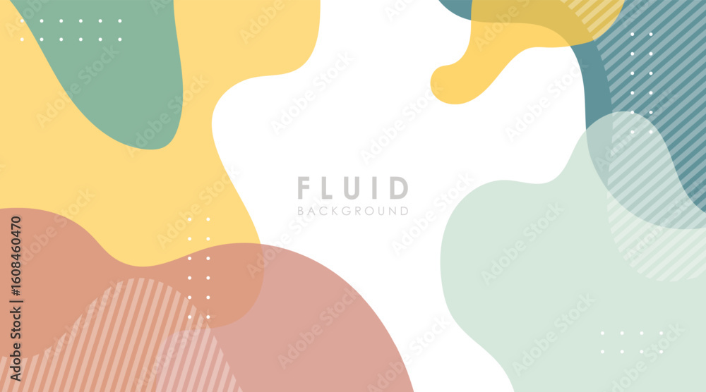 Poster abstract background gradient fluid shapes colorful vector design