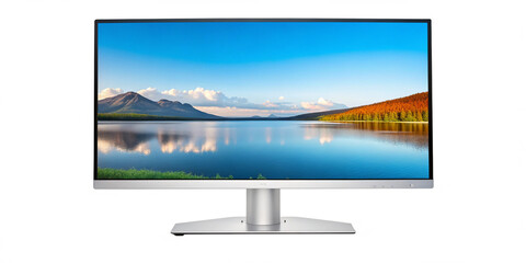 Wide Panorama Screen Monitor Isolated on Transparent Background
Curved Ultra-Wide Monitor PNG – Transparent Background for Design Use