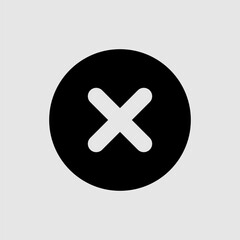 Obraz premium cross sign icon symbol illustration vector eps10 logo template design