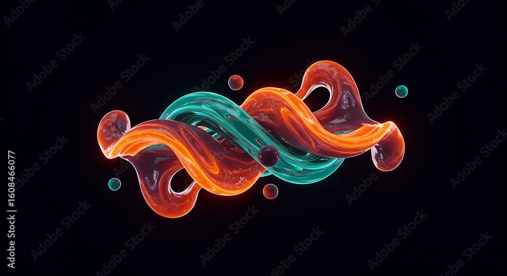 Poster stunning modern abstract design with vibrant color swirls for dynamic backgrounds and creative conce
