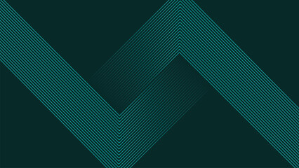 abstract green lines digital geometric elements modern shiny vector background dark green stripes curve luxury for business EPS 10