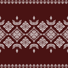 Classic Damask Seamless Pattern - Elegant Vector Design Inspired by Traditional Textile Art