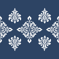 Classic Damask Seamless Pattern - Elegant Vector Design Inspired by Traditional Textile Art