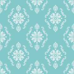 Classic Damask Seamless Pattern - Elegant Vector Design Inspired by Traditional Textile Art