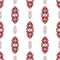 Classic Damask Seamless Pattern - Elegant Vector Design Inspired by Traditional Textile Art