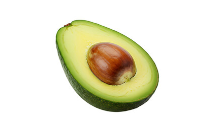 avocado isolated on white transparent background