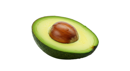 avocado isolated on white transparent background