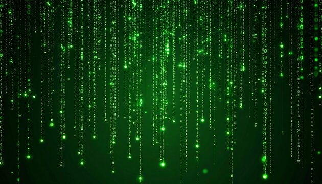 Abstract digital rain effect