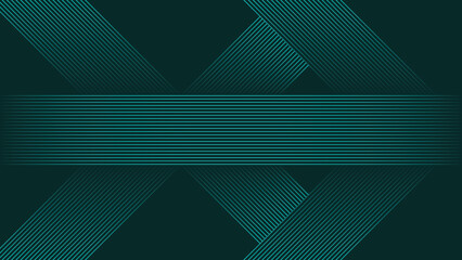 abstract green lines digital geometric elements modern shiny vector background dark green stripes curve luxury for business EPS 10