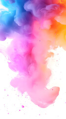 Vibrant Color Ink Abstract Background
