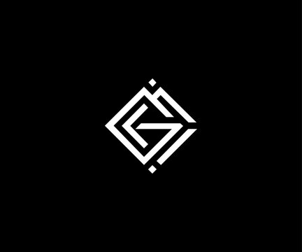 GC letter minimal clean modern  logo