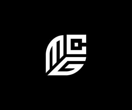 MGC letter leaf shape clean minimal logo