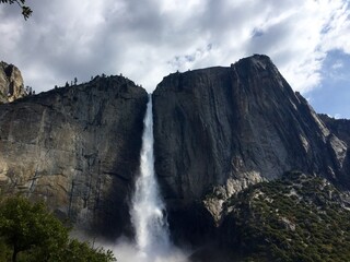 waterfall in yosemite national park, usa 