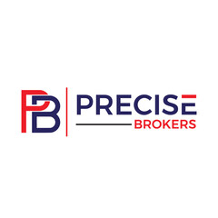 The **Precise Brokers logo** features a professional and modern design with clean typography and sharp, detail-oriented elements, symbolizing accuracy, trust, and expertise in brokerage services.
