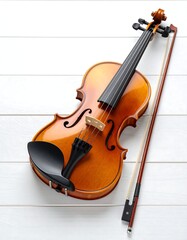 Violin on white background (1)