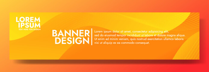 Modern vibrant banner design with a citrus burst background.