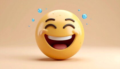 Happy, laughing emoticon