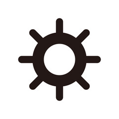 シンプルな歯車のアイコン