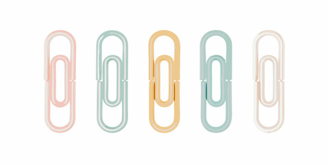 colorful paper clips