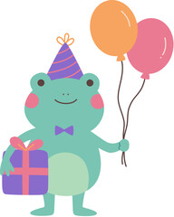 Animal birthday frog

