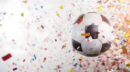 football on white