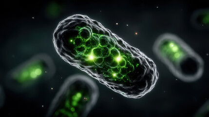 E coli bacteria invading picnic food like sandwiches and salads during summer, highlighting foodborne illness risks