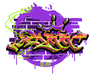 abstract background with graffiti