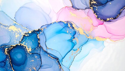 Abstract fluid art in pastel colors