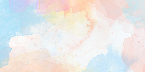 seamless watercolor paper texture A serene watercolor background overlay featuring soft pastel hues of blue, pink, mimicking a watercolor painting suitable for a variety	