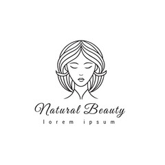 rendy Organic Beauty Logo Featuring Botanical Line Art and Typography
