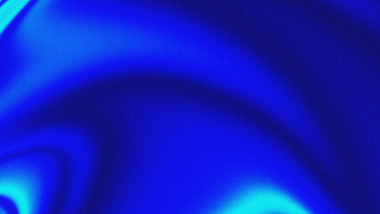 Abstract blue gradient with rough texture. Blue neon light on a black background.