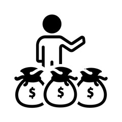 Vector multi color icon for Collect