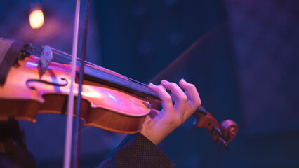 violin at a concert