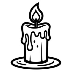 chocolate cake with candle